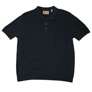 WP Weatherproof Men's Staggered Rib Short Sleeve Polo - Navy